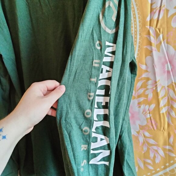 Magellan Women's Grotto Falls Long Sleeve T-shirt Plus Size 2X - Picture 3 of 6